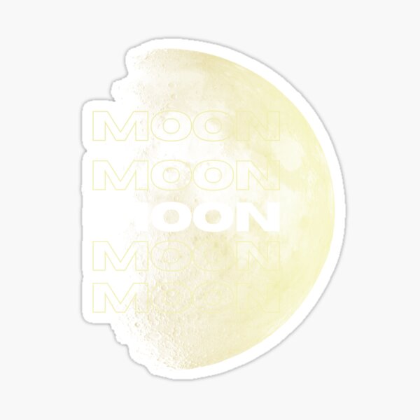 Moon - Minimalist Moon - Sticker