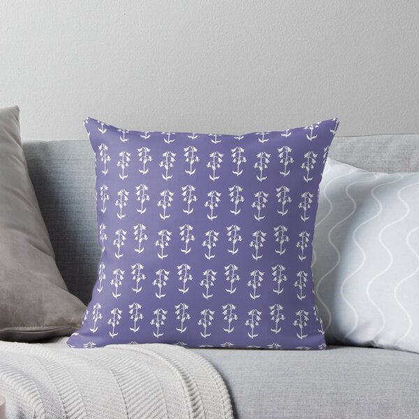 Item preview, Bluebells Floral Silhouette Pattern 1 - Mid Purple designed and sold by Daniel Bevis Design.