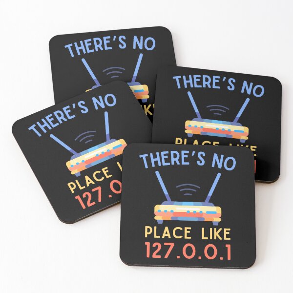 Item preview, There's No Place Like 127.0.0.1" Nerdy Funny Programmer designed and sold by SimpliText.