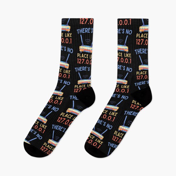 Item preview, There's No Place Like 127.0.0.1" Nerdy Funny Programmer designed and sold by SimpliText.
