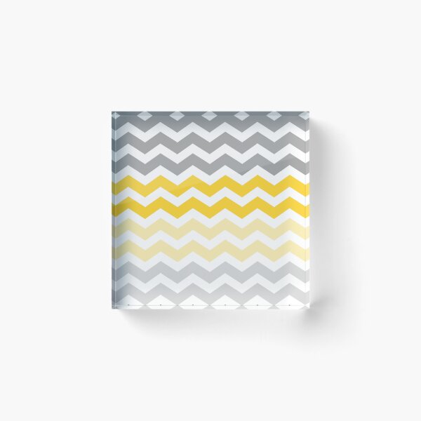Item preview, Grey and Yellow Chevron Zig Zag pattern designed and sold by inspirationzgal.