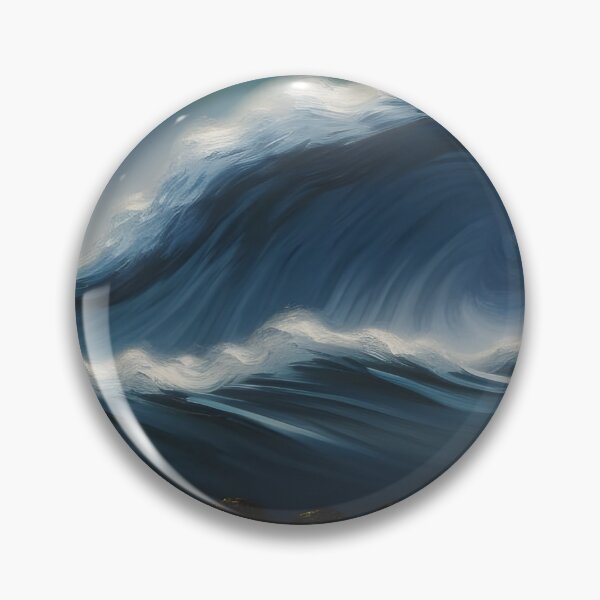 Artikelvorschau, Night Waves, Tuschezeichnung, Ai Generated Art entworfen und verkauft von ACC .