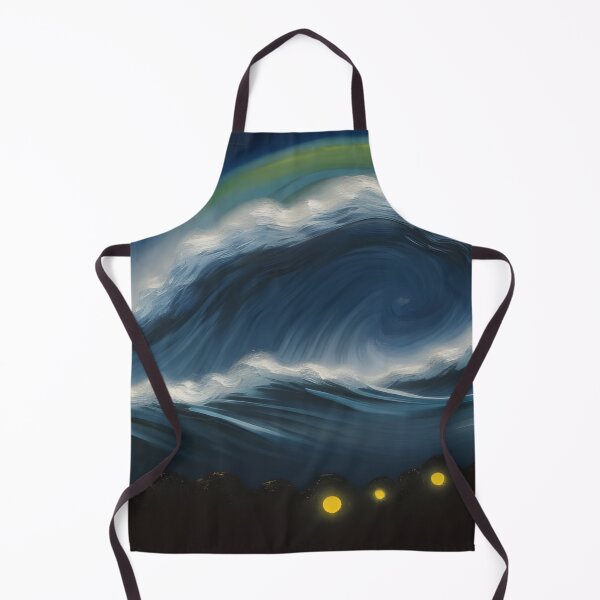 Item preview, Night Waves, ink drawing, Ai Generated Art designed and sold by ACC .