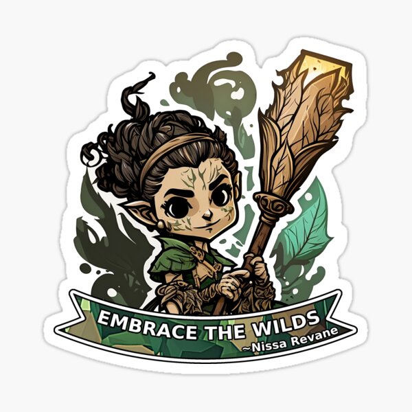 Item preview, Nissa Revane | Planeswalker | MTG designed and sold by thanksgeek.