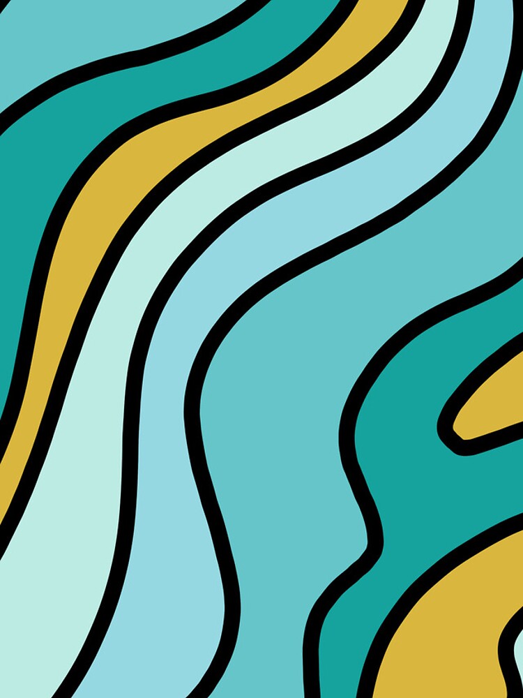 Thumbnail 4 of 4, iPhone Case, Turquoise Colour Pattern designed and sold by ZonurePatterns.