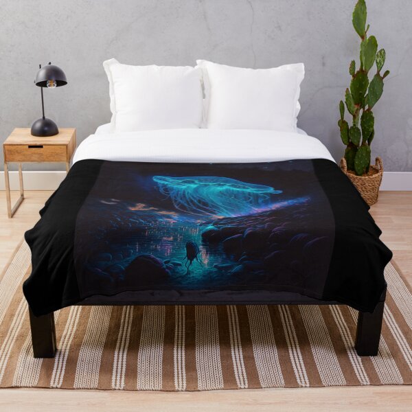 Artikelvorschau, Biolumineszierende Qualle entworfen und verkauft von AIartCANVAS.