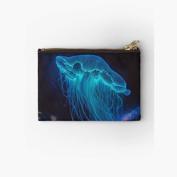 Aperçu de l'œuvre Méduse bioluminescente créée et vendue par AIartCANVAS.
