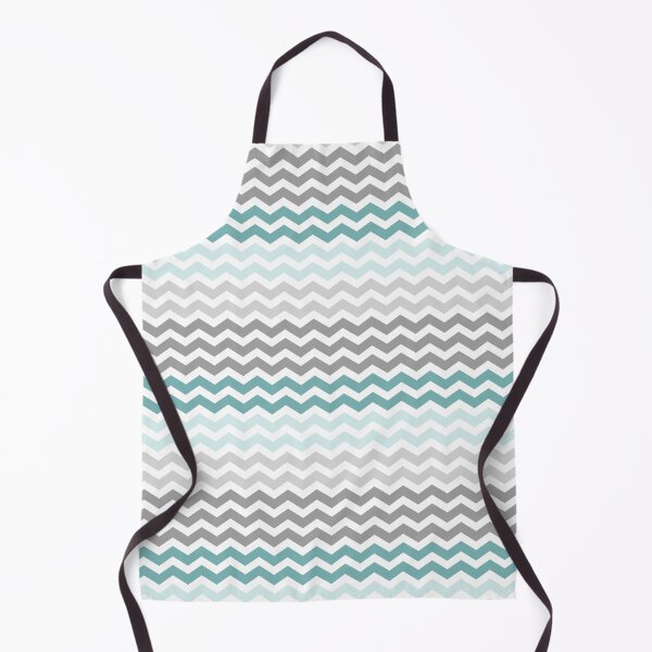 Item preview, Grey and Turquoise Mint Chevron Zig Zag pattern designed and sold by inspirationzgal.