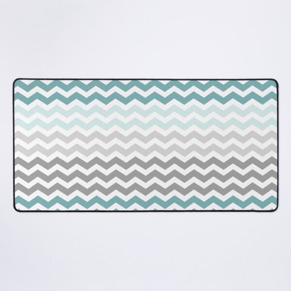 Item preview, Grey and Turquoise Mint Chevron Zig Zag pattern designed and sold by inspirationzgal.