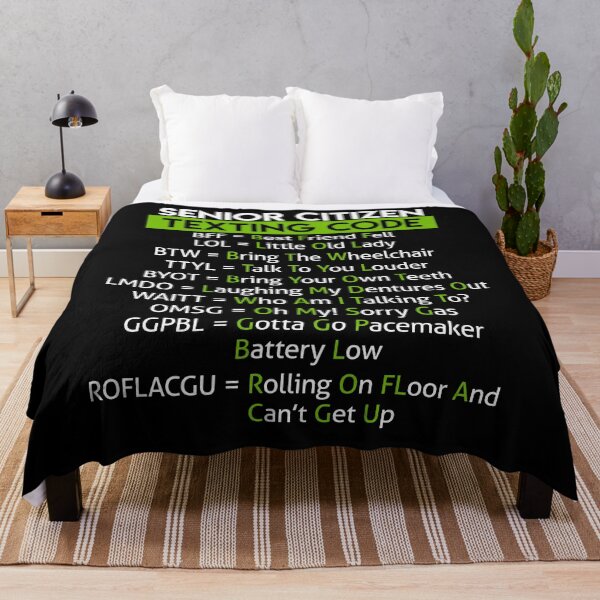 Item preview, Funny Senior Citizen Texting Code Design For Grandpa Grandma designed and sold by Ngan-Jasmine.
