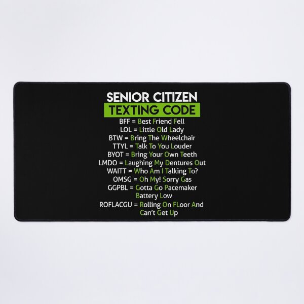 Item preview, Funny Senior Citizen Texting Code Design For Grandpa Grandma designed and sold by Ngan-Jasmine.