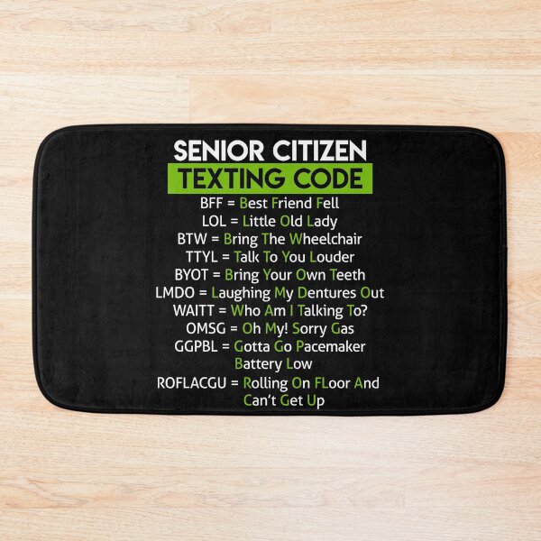 Item preview, Funny Senior Citizen Texting Code Design For Grandpa Grandma designed and sold by Ngan-Jasmine.