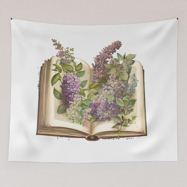 Item preview, Watercolor Open Book with Florals - Beautiful and Elegant Floral Design designed and sold by Vlad-Nik001.