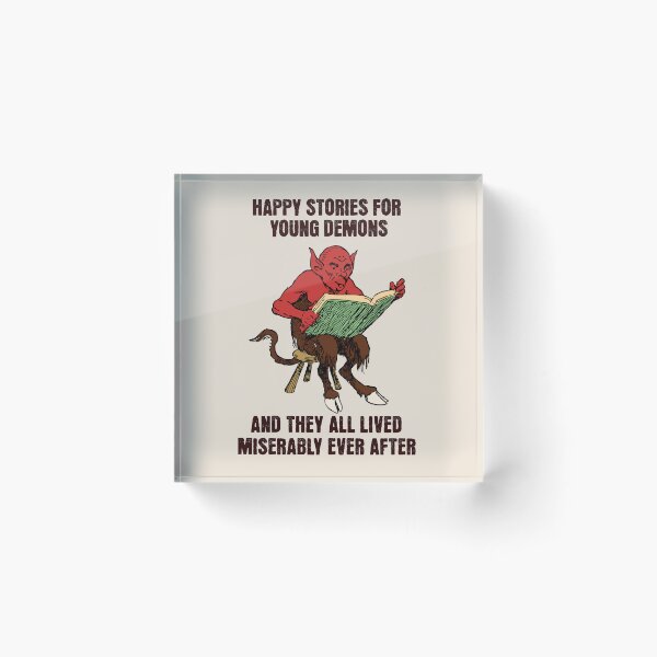 Item preview, Happy Stories For Young Demons - Vintage dark humour Gift designed and sold by InkyGenies.