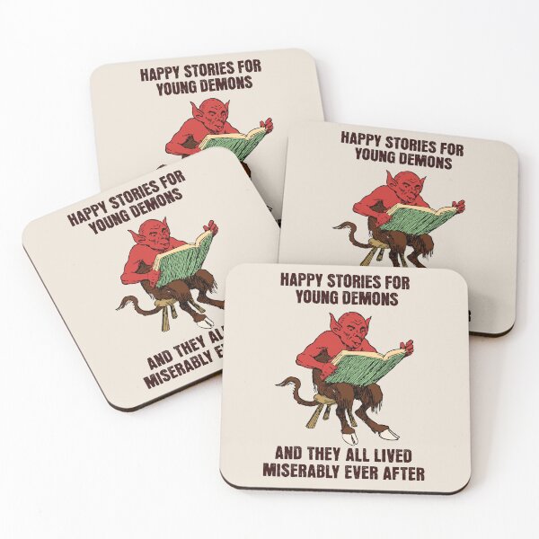 Item preview, Happy Stories For Young Demons - Vintage dark humour Gift designed and sold by InkyGenies.