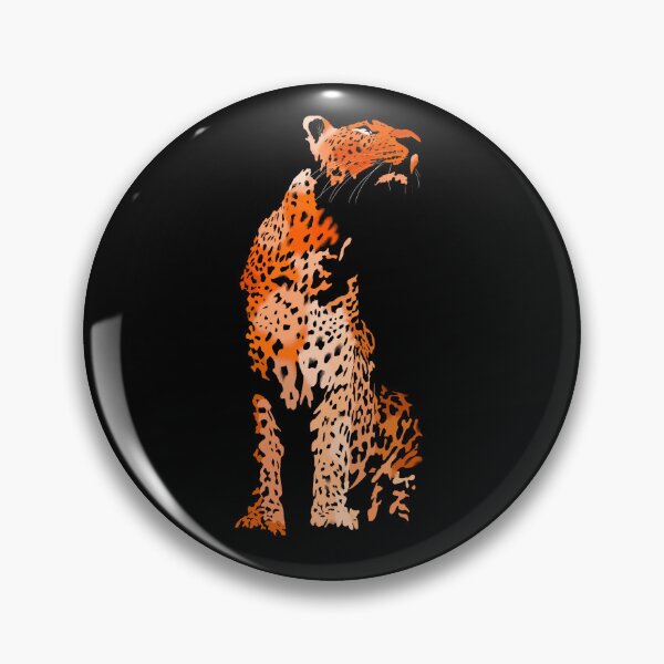 Item preview, Orange Leopard digital illustration  designed and sold by Quirkypieces.