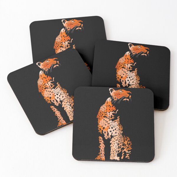 Item preview, Orange Leopard digital illustration  designed and sold by Quirkypieces.