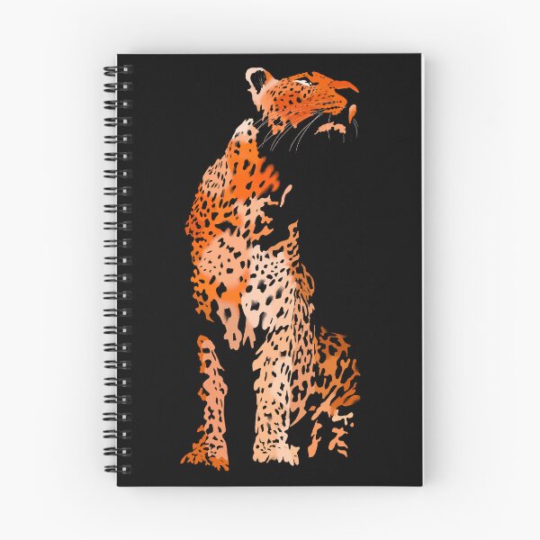 Item preview, Orange Leopard digital illustration  designed and sold by Quirkypieces.