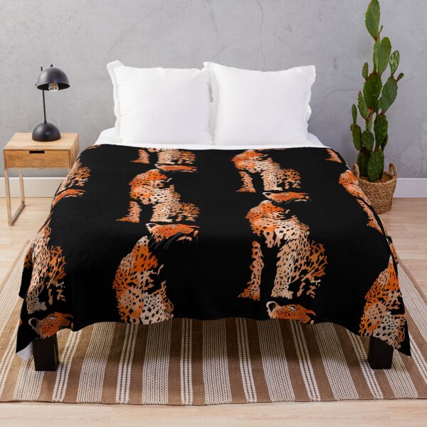 Item preview, Orange Leopard digital illustration  designed and sold by Quirkypieces.