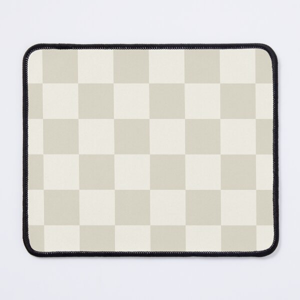 Vista previa del artículo con la obra «Patrón de cuadros geométricos a cuadros en beige champiñón y crema», diseñado y vendido por kierkegaard.