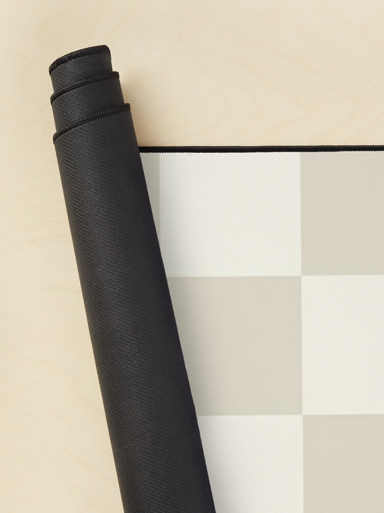 Checkerboard Check Checkered Pattern in Mushroom Beige and Cream iPhone Case  by Kierkegaard Design Studio