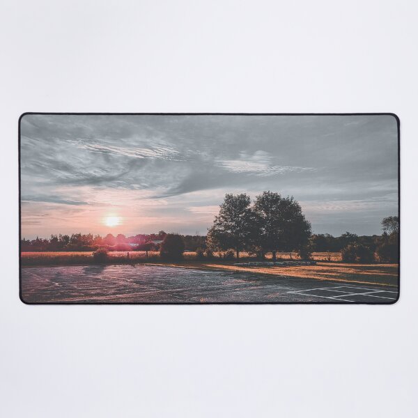 Item preview, School Yard Photo with Stunning Sky and Sunset V4 designed and sold by Family Journey with God.