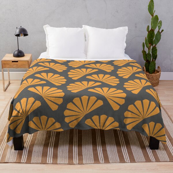 Item preview, Diagonal stylized fans in orange designed and sold by Vektoria.