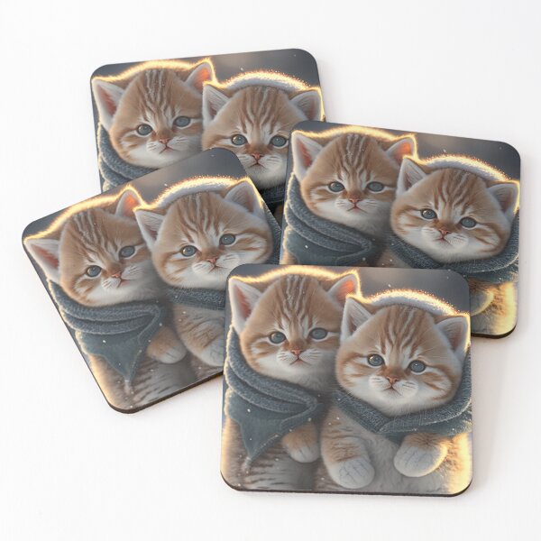 Item preview, Kittens together, playing in the snow are very lovely photos 3k - 8 designed and sold by jetaiart.