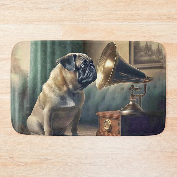 Item preview, Pug Dog Listens To Grammaphone Music designed and sold by candiscamera.