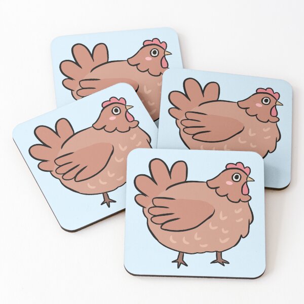 Item preview, Cute brown chicken illustration  designed and sold by Yarafantasyart.
