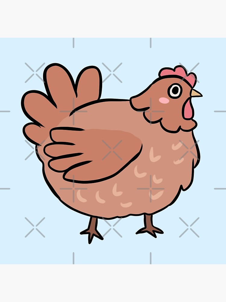 cute chicken illustration