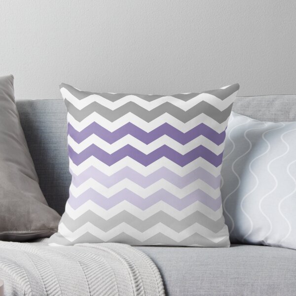 Item preview, Grey and Purple Chevron Zig Zag pattern designed and sold by inspirationzgal.