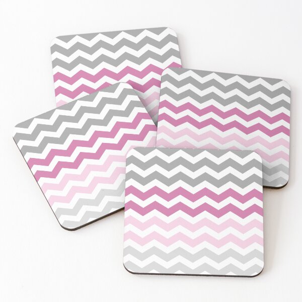 Item preview,  Grey and Pink Chevron Zig Zag pattern designed and sold by inspirationzgal.