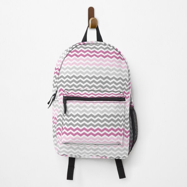 Item preview,  Grey and Pink Chevron Zig Zag pattern designed and sold by inspirationzgal.
