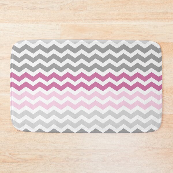 Item preview,  Grey and Pink Chevron Zig Zag pattern designed and sold by inspirationzgal.