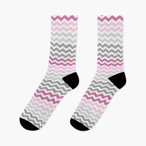 Item preview,  Grey and Pink Chevron Zig Zag pattern designed and sold by inspirationzgal.