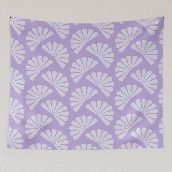 Item preview, Diagonal stylized fans in shades of lavender designed and sold by Vektoria.