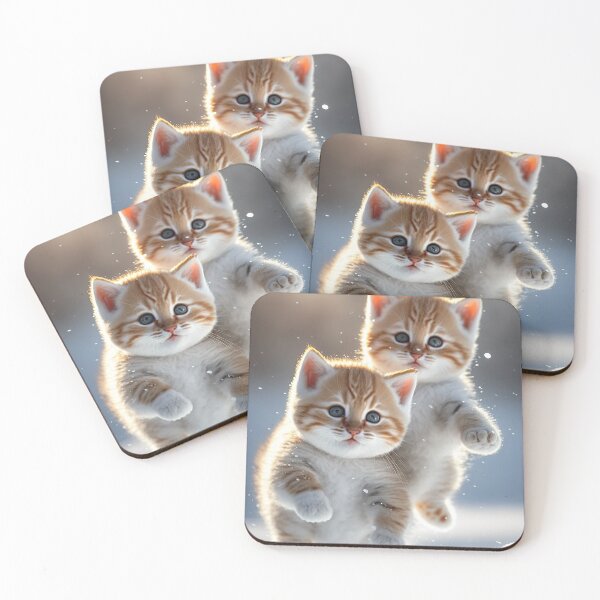 Item preview, Kittens together, playing in the snow are very lovely photos 3k - 11 designed and sold by jetaiart.