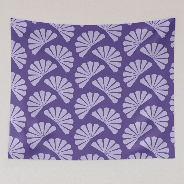 Item preview, Diagonal stylized purple fans designed and sold by Vektoria.