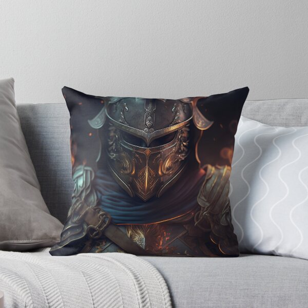 Item preview, Medieval Knight in Armor in a Fire Lit Room designed and sold by ZazuStudios.
