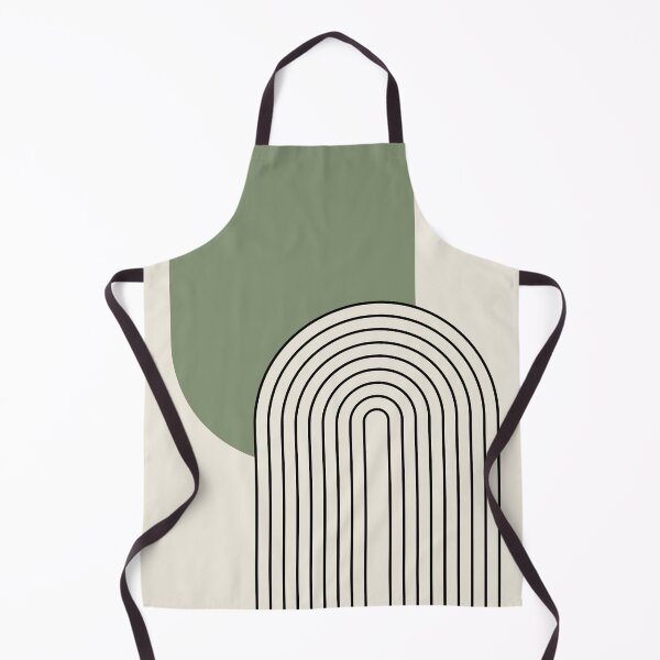 Item preview, Mid Century style line art with green arch designed and sold by BattaAnastasia.