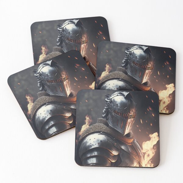 Item preview, Medieval Knight in Armor Fire and Smoke designed and sold by ZazuStudios.