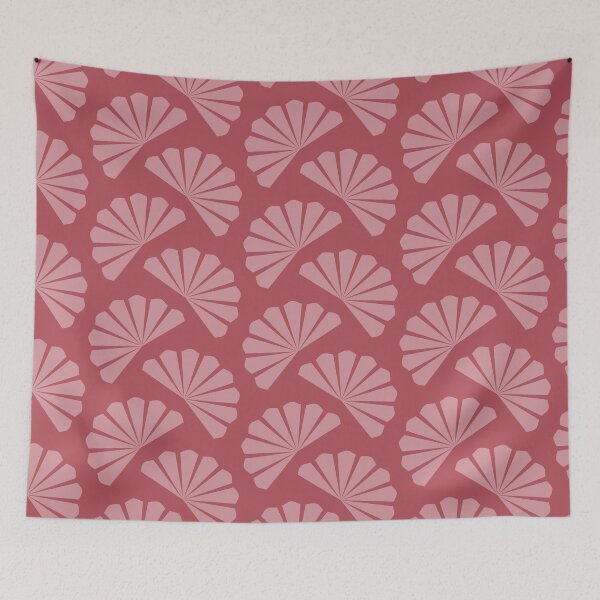 Item preview, Diagonal stylized fans in mauve designed and sold by Vektoria.