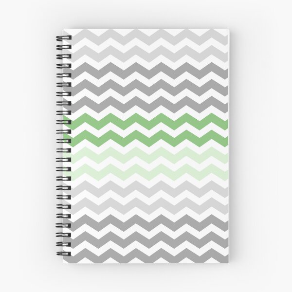 Item preview, Grey and Green Chevron Zig Zag pattern designed and sold by inspirationzgal.