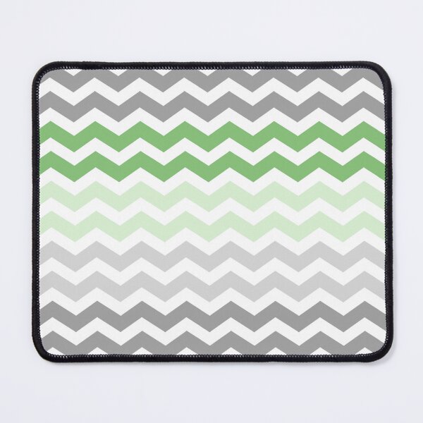 Item preview, Grey and Green Chevron Zig Zag pattern designed and sold by inspirationzgal.