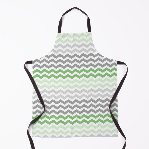 Item preview, Grey and Green Chevron Zig Zag pattern designed and sold by inspirationzgal.