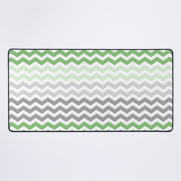 Item preview, Grey and Green Chevron Zig Zag pattern designed and sold by inspirationzgal.