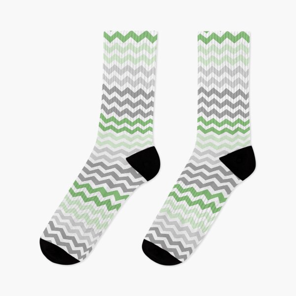 Item preview, Grey and Green Chevron Zig Zag pattern designed and sold by inspirationzgal.