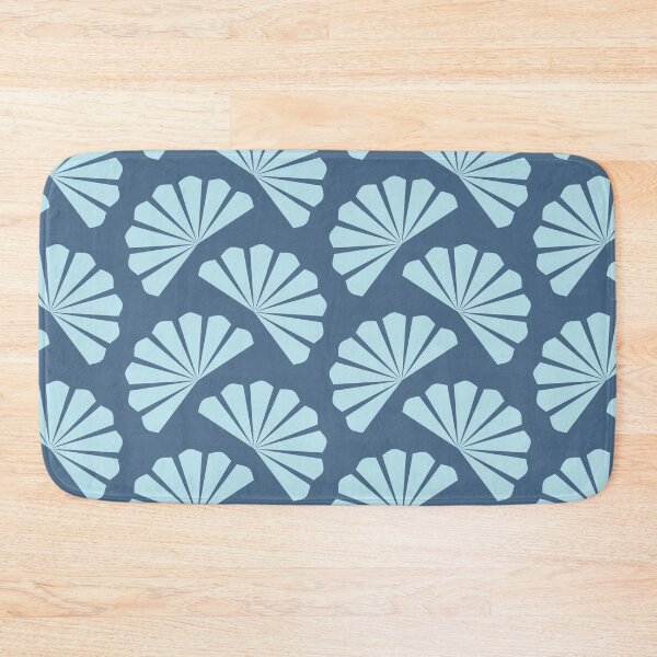 Item preview, Diagonal stylized smoky blue fans designed and sold by Vektoria.