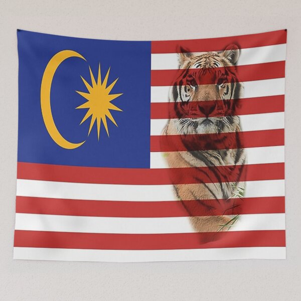 Item preview, Malaysian Flag and Malayan Tiger designed and sold by Sunleil.